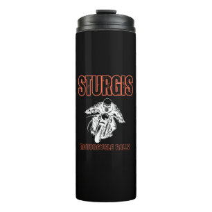 STURGIS MOTORCYCLE RALLY , BIKE RALLY VINTAGE THERMAL TUMBLER