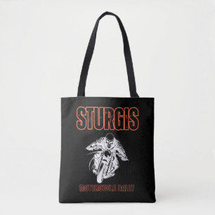 STURGIS MOTORCYCLE RALLY , BIKE RALLY VINTAGE TOTE BAG