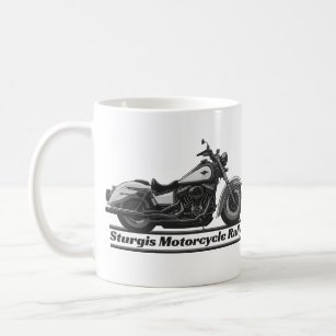 Sturgis Motorcycle Rally Black And White Biker Coffee Mug