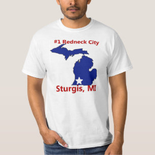 Sturgis Ranked #1 Redneck City in MI Mens t shirt