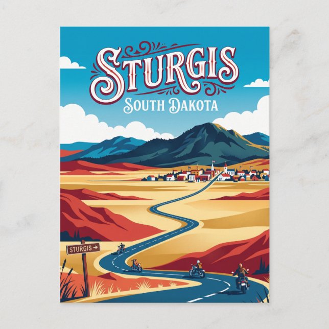 Sturgis South Dakota Postcard (Front)