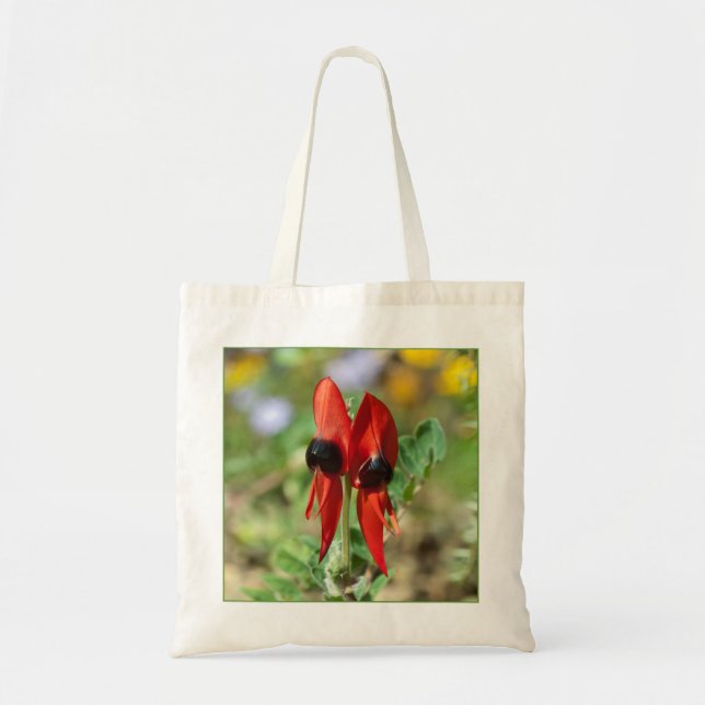 Sturt Desert Pea Tote Bag (Front)