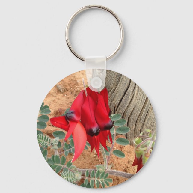 Sturt's Desert Pea  keychain (Front)
