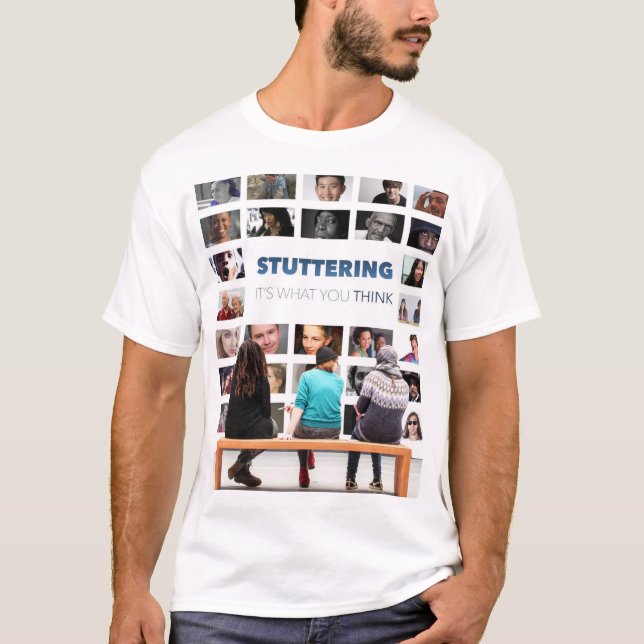 Stuttering Mosaic Men's T-Shirt (Front)