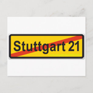 Stuttgart 21 postcard