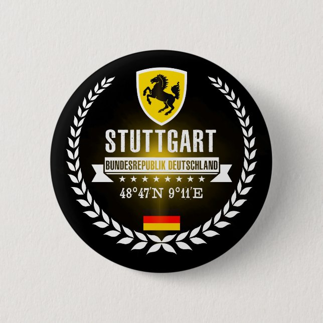 Stuttgart 6 Cm Round Badge (Front)
