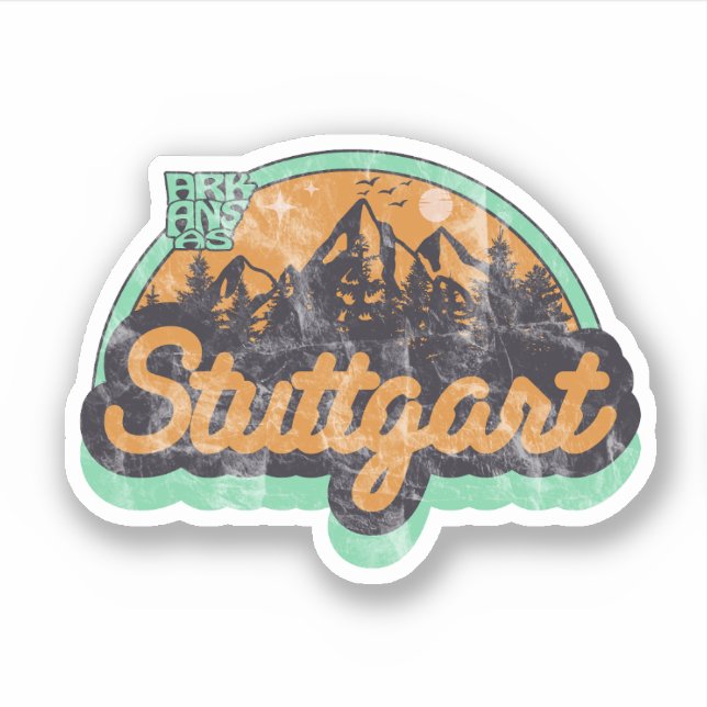 Stuttgart, Arkansas  Sticker (Front)