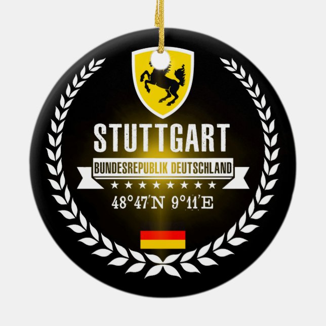 Stuttgart Ceramic Ornament (Back)