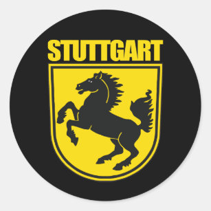 Stuttgart Classic Round Sticker