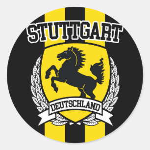 Stuttgart Classic Round Sticker