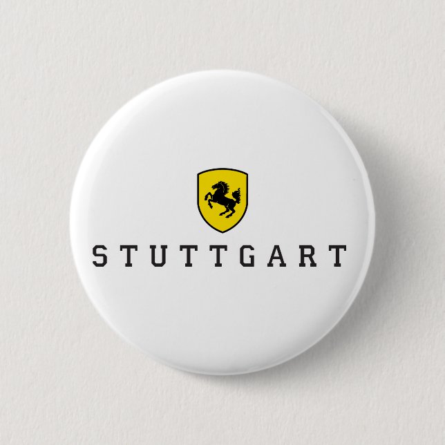 Stuttgart Crest Stuttgarter Wappen 6 Cm Round Badge (Front)