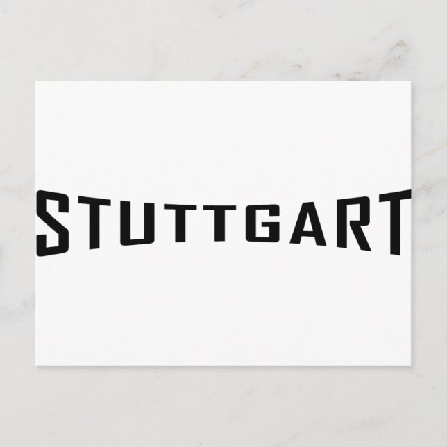 stuttgart deutschland icon postcard (Front)