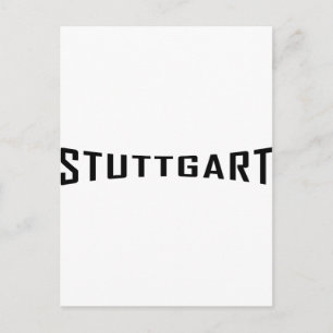 stuttgart deutschland icon postcard