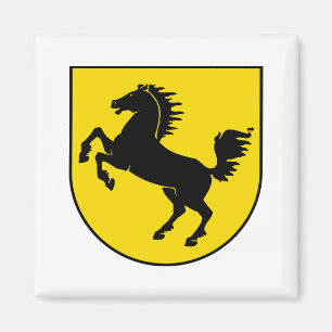 Stuttgart flag city germany symbol emblem horse magnet