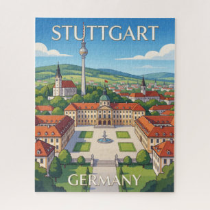 Stuttgart Germany Architecture Cityscape Travel Jigsaw Puzzle