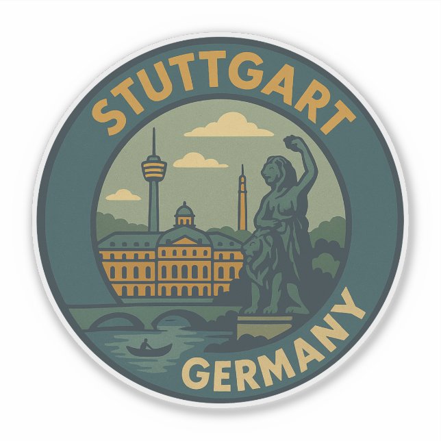 Stuttgart Germany City Art (Front)