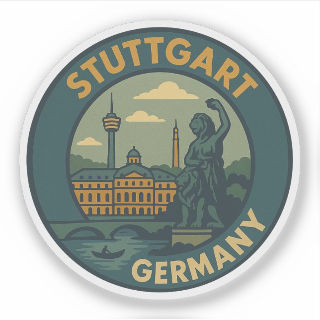 Stuttgart Germany City Art (Front)