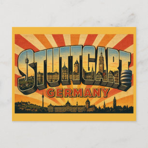 Stuttgart Germany TV Tower Postcard