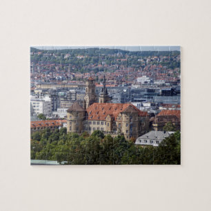 Stuttgart Stadtansicht - Altes Schloss Postkarte Jigsaw Puzzle