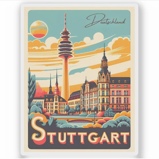 Stuttgart TV Tower - Fernsehturm germany gift (Front)