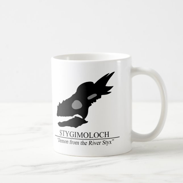 Stygimoloch Skull Coffee Mug (Right)