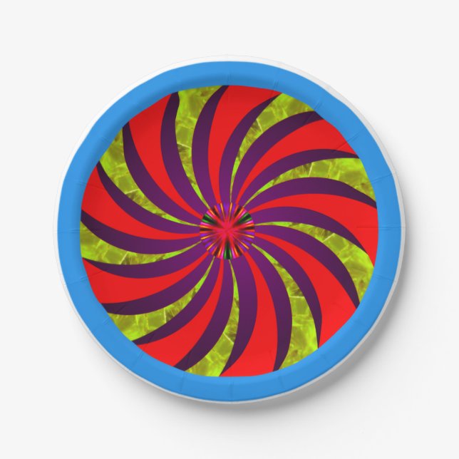 Style: 7" Round Paper Plate Throw a spectacular pa (Front)