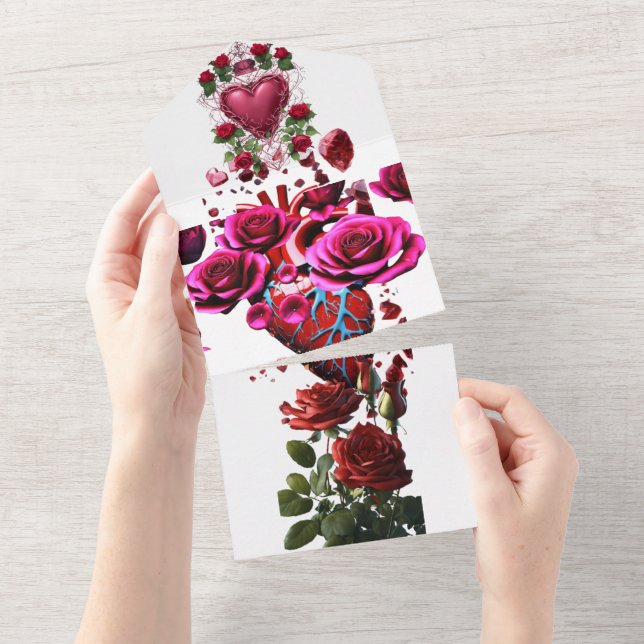 Style: All in One Wedding Invite Personalised All- (Tearaway)