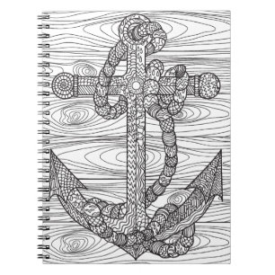 Style Anchor And Rope Notebook