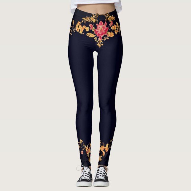 Style and Comfort with Custom Leggings: A Unique F Leggings (Front)