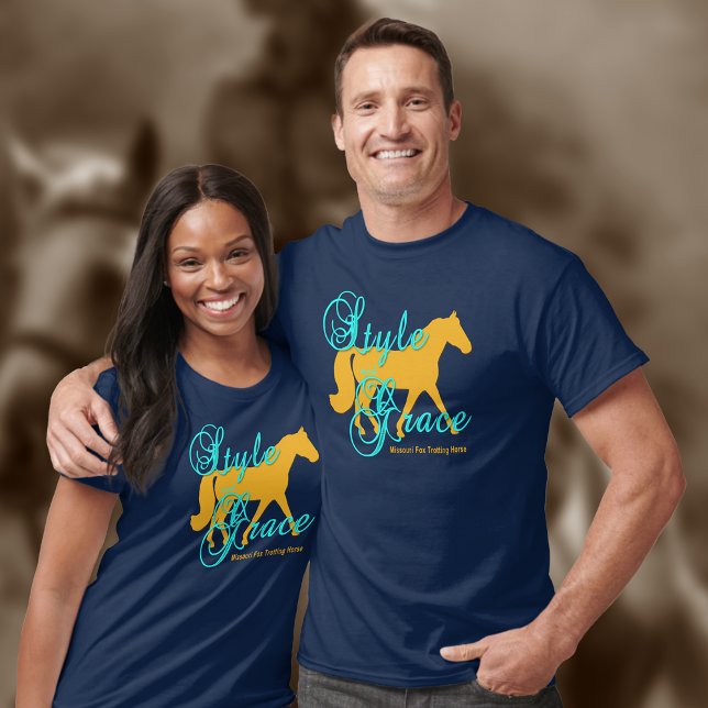 Style and Grace Missouri Fox Trotting Horse T-Shirt (Creator Uploaded)
