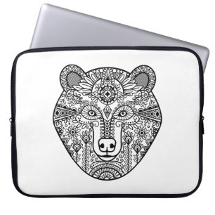 Style Bear Head Laptop Sleeve