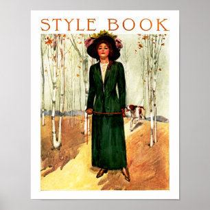 Style Book Fashion Illustration Poster