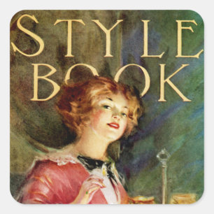 Style Book Square Sticker