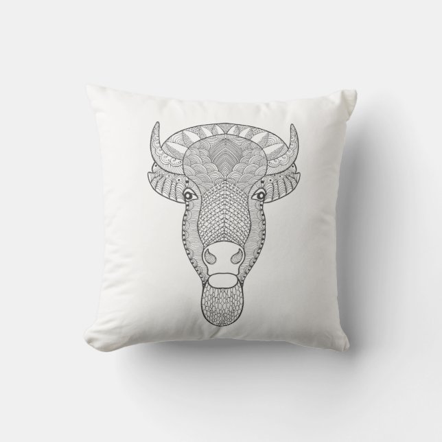 Style Bull Head Cushion (Front)