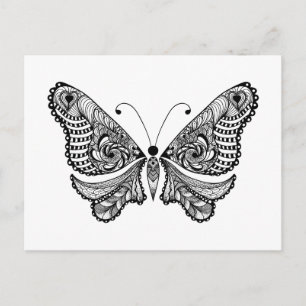 Style  Butterfly Postcard