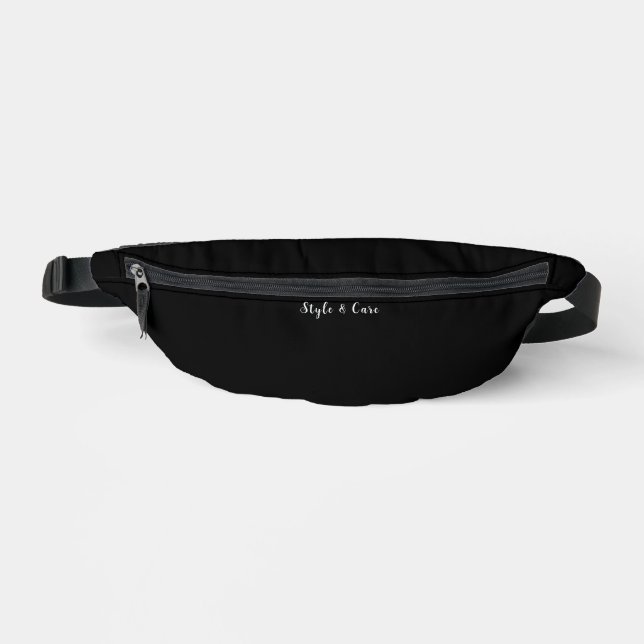 Style & Care Black Bum Bags (Front)