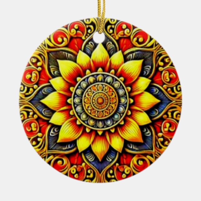 Style: Ceramic Circle Ornament Bring a lot more ho (Front)