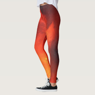 Style & Comfort with Trendy Cosmic Pattern   Leggings