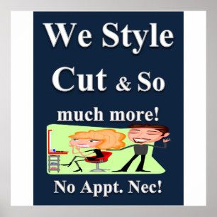 Style Cut Haircut Sale Poster Matte