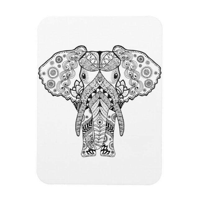 Style Elephant Magnet (Vertical)