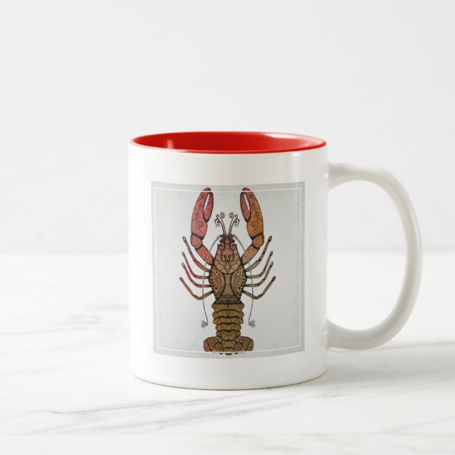 Style Lobster Two-Tone Coffee Mug (Right)