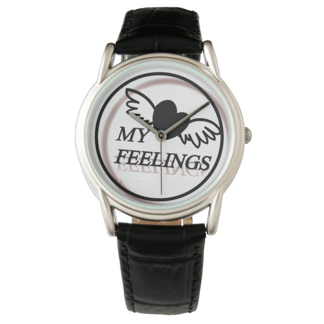 Style: Men's Classic Black Leather Strap Watch The (Front)