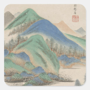 Style of Various Old Masters   Landscape Square Sticker