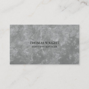 Style Plain Simple Grey Pattern Professional Business Card