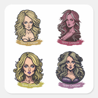 Style Team Stormy - Stormy Daniels Creative Square Sticker