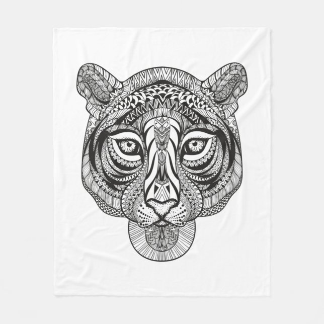 Style Tiger Fleece Blanket (Front)