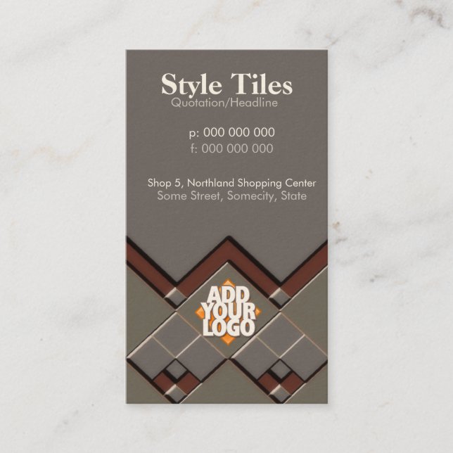 Style Tiles Business Card (Front)