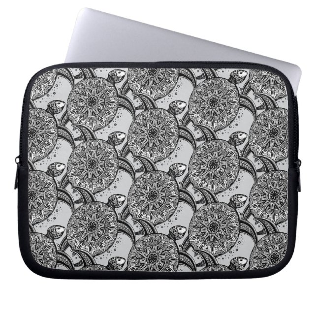 Style Turtle Pattern Laptop Sleeve (Front)