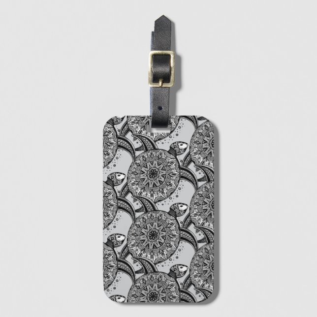 Style Turtle Pattern Luggage Tag (Front Vertical)