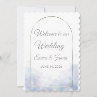 [Style] Wedding Welcome Poster Sign  [Flower/Theme Invitation